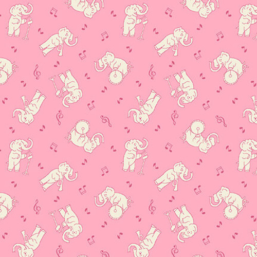 Nana Mae- Musical Elephants- Pink